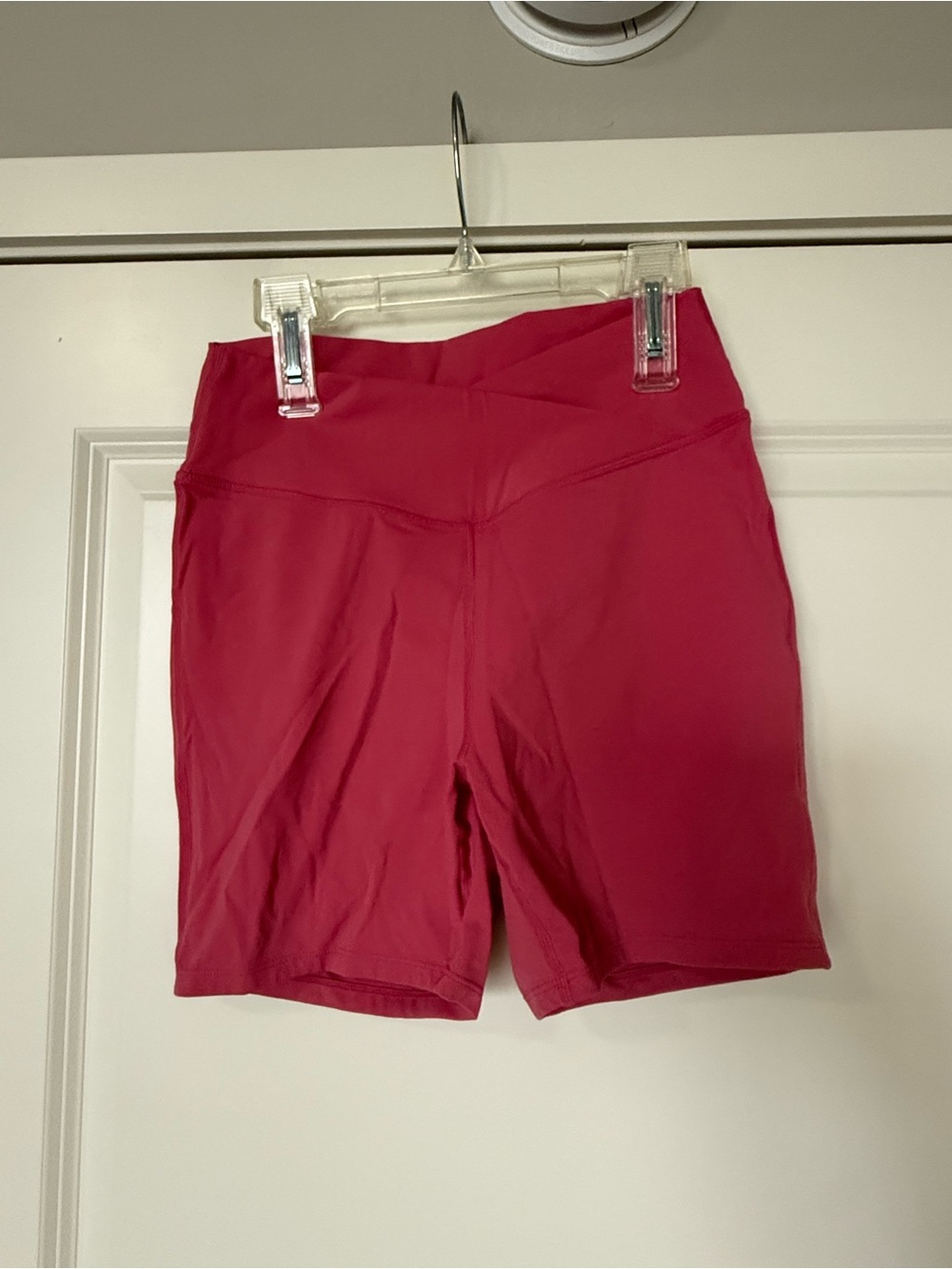 HALARA High-Rise Bike Shorts in Bright Pink